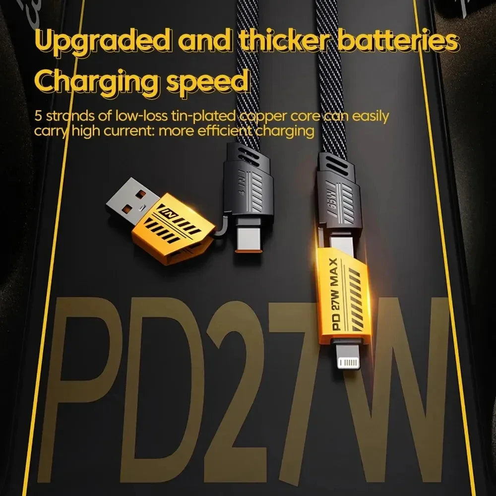 4-in-1 PD 65W Mecha Fast Charging Cable