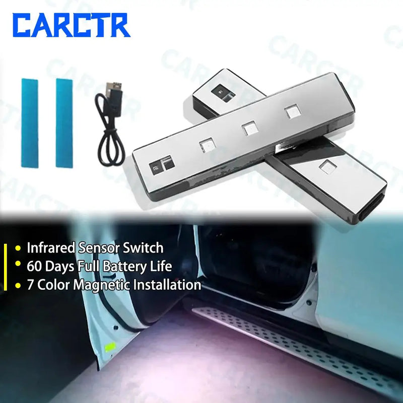 Wireless RGB Car Door Safety Welcome Light