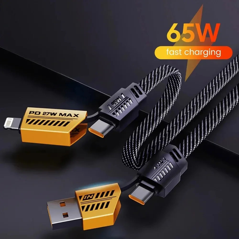 4-in-1 PD 65W Mecha Fast Charging Cable