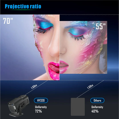 HY320 4K Portable Smart Projector