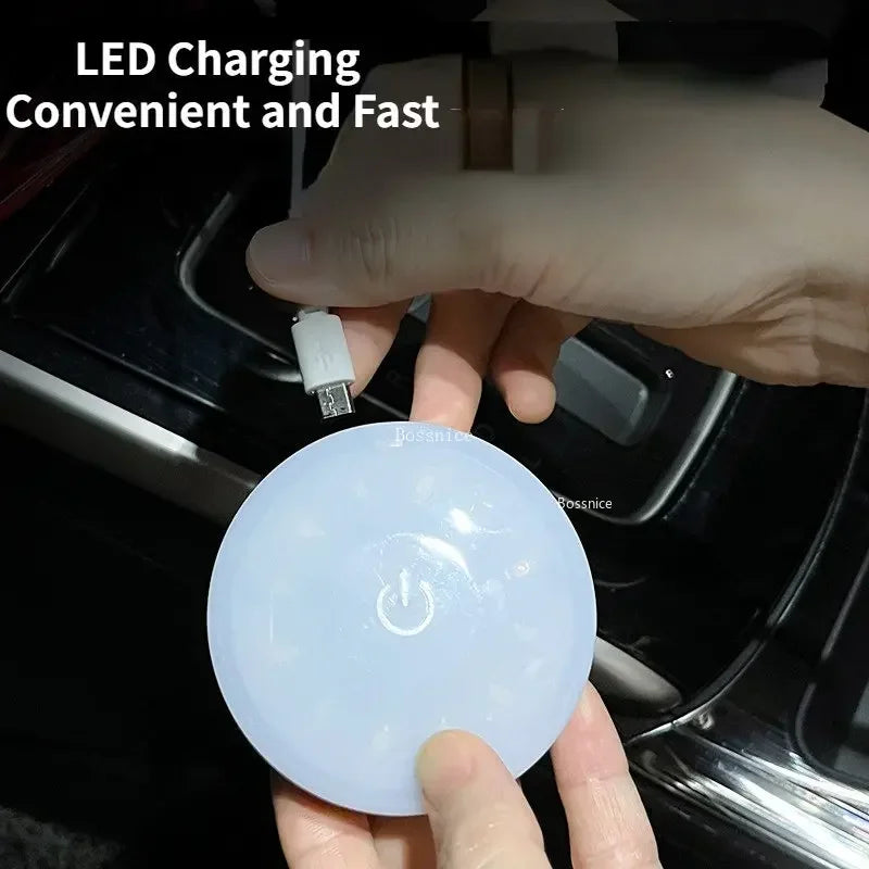 Round LED Touch Car Interior Light